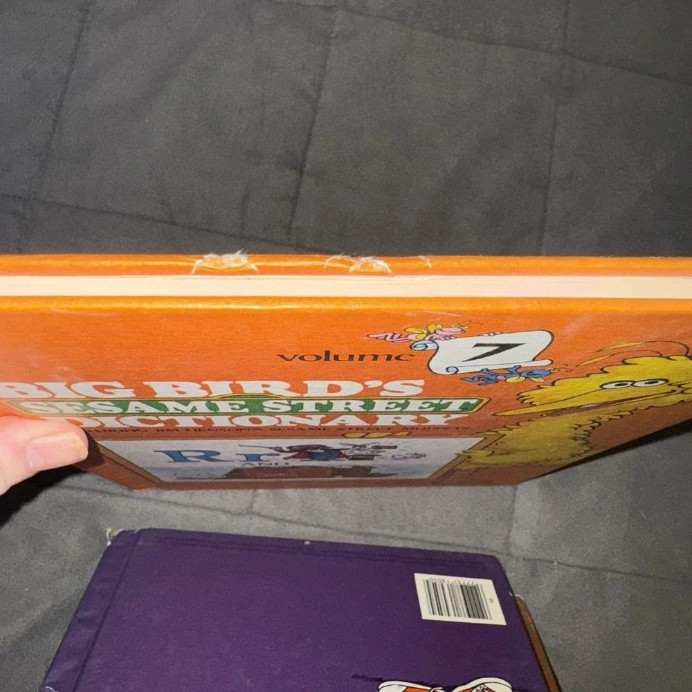 Big Bird's Sesame Street Dictionary Books‎ 1, 3, 4, 5, 7 1981 Hardcover